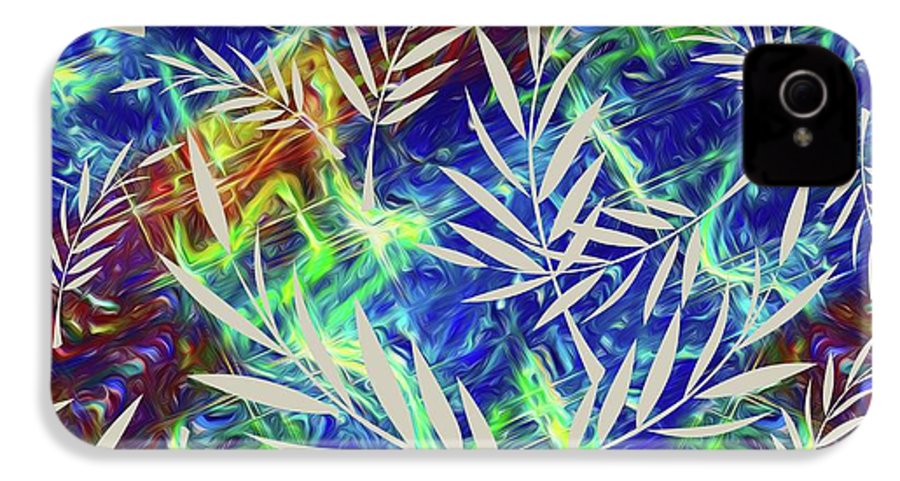 Fern Collage With Liquid Stripes - Phone Case