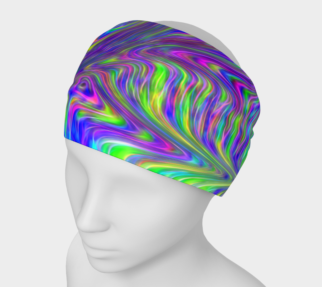 Abstract In Blue Headband