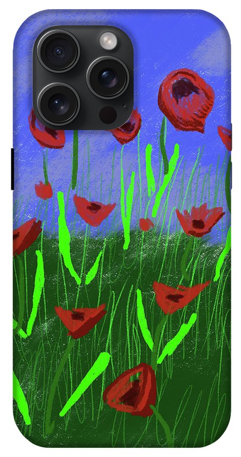 Field Of Poppies - Phone Case