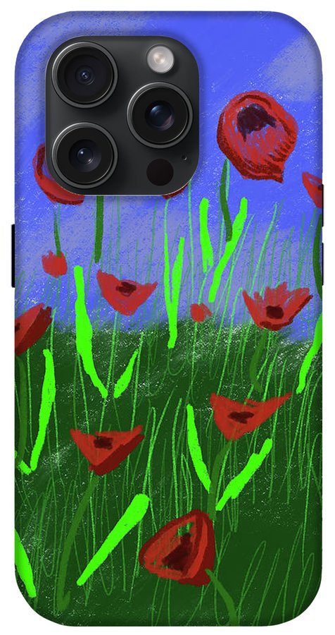 Field Of Poppies - Phone Case