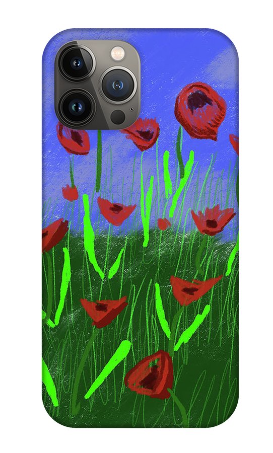 Field Of Poppies - Phone Case