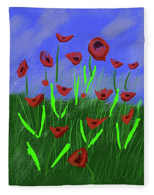 Field Of Poppies - Blanket