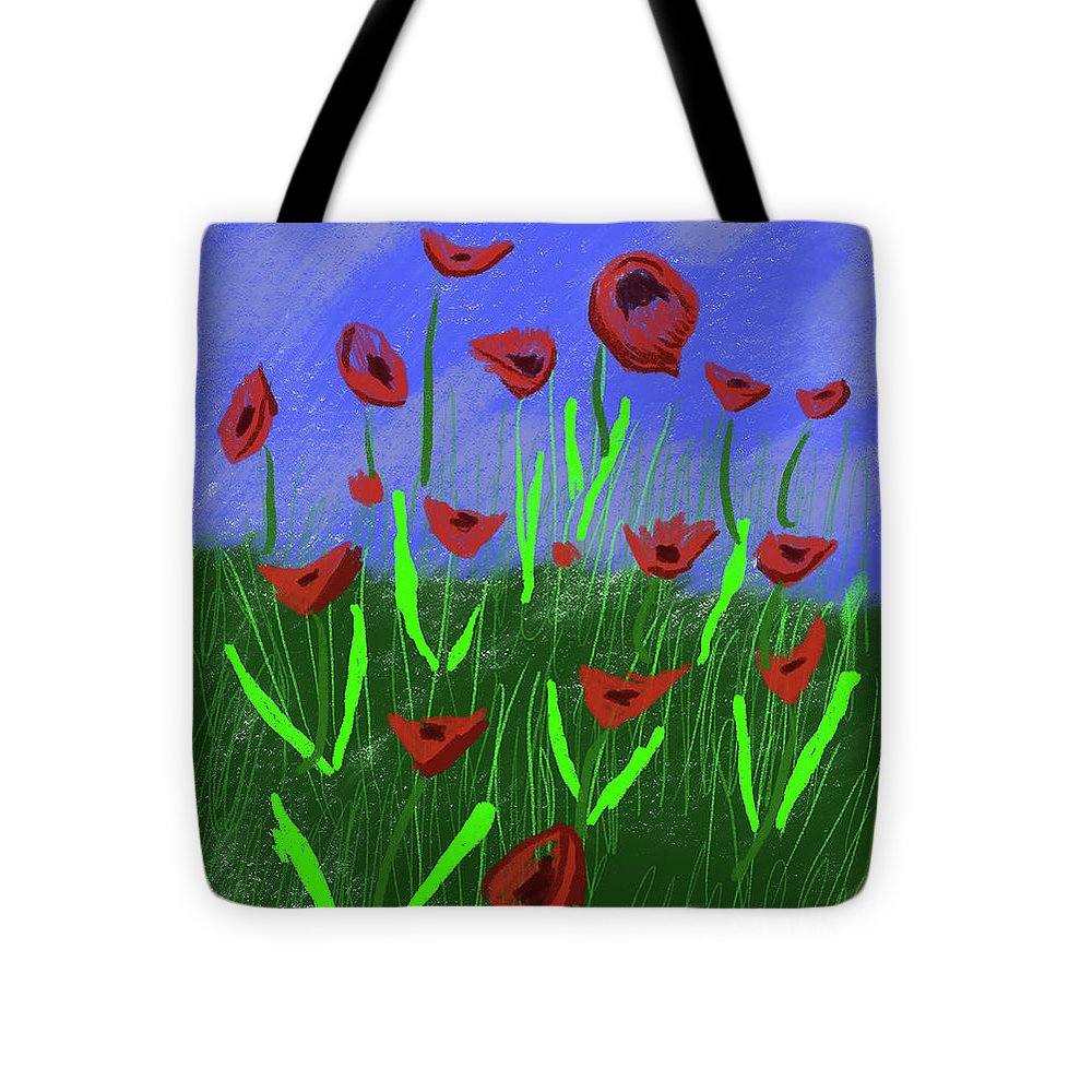 Field Of Poppies - Tote Bag