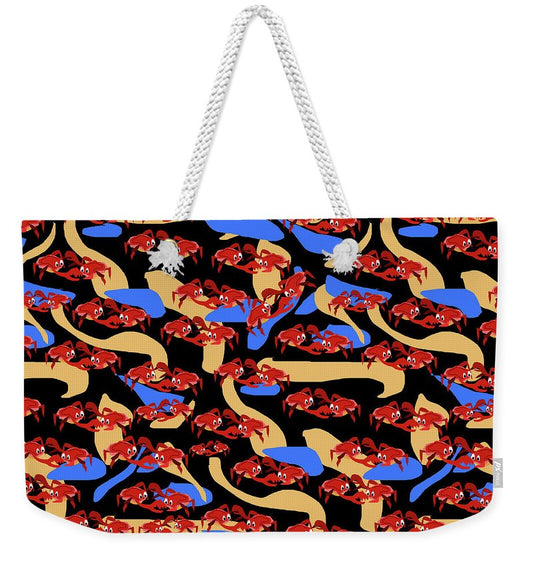 Fighting Crabbies Pattern - Weekender Tote Bag