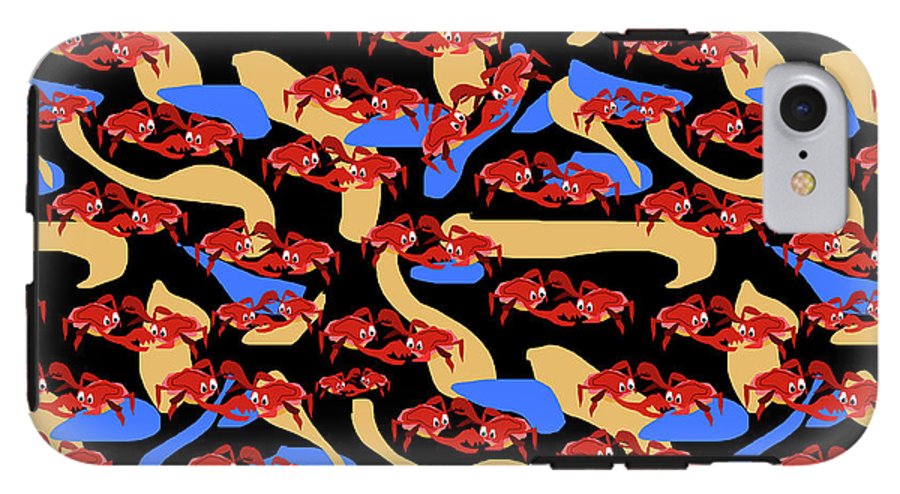 Fighting Crabbies Pattern - Phone Case