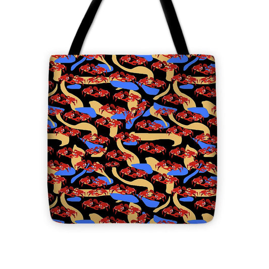 Fighting Crabbies Pattern - Tote Bag