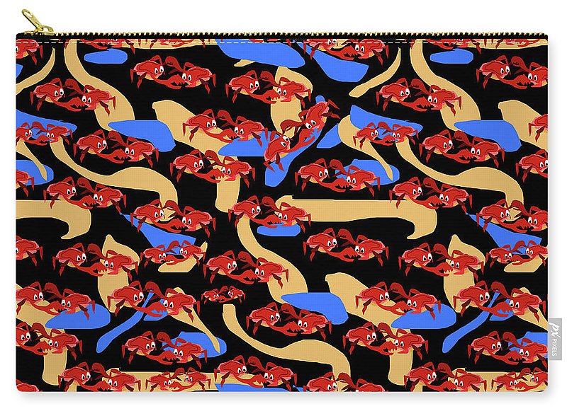 Fighting Crabbies Pattern - Carry-All Pouch