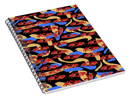 Fighting Crabbies Pattern - Spiral Notebook
