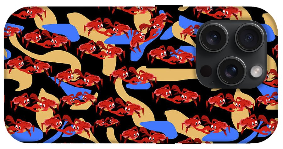 Fighting Crabbies Pattern - Phone Case