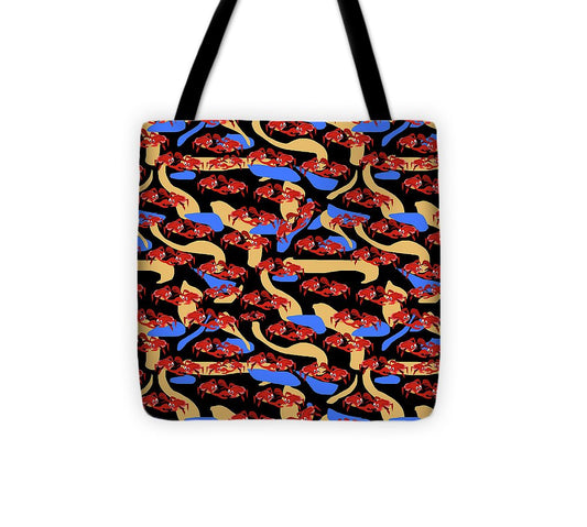 Fighting Crabbies Pattern - Tote Bag