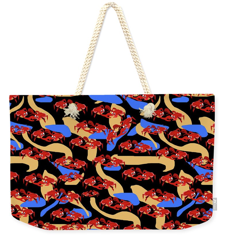 Fighting Crabbies Pattern - Weekender Tote Bag