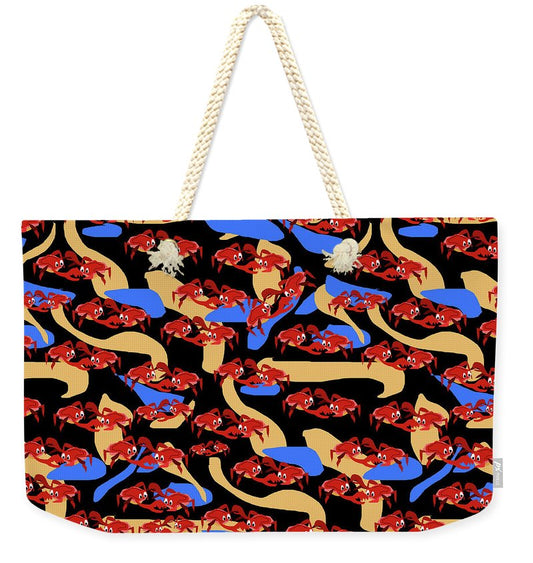 Fighting Crabbies Pattern - Weekender Tote Bag