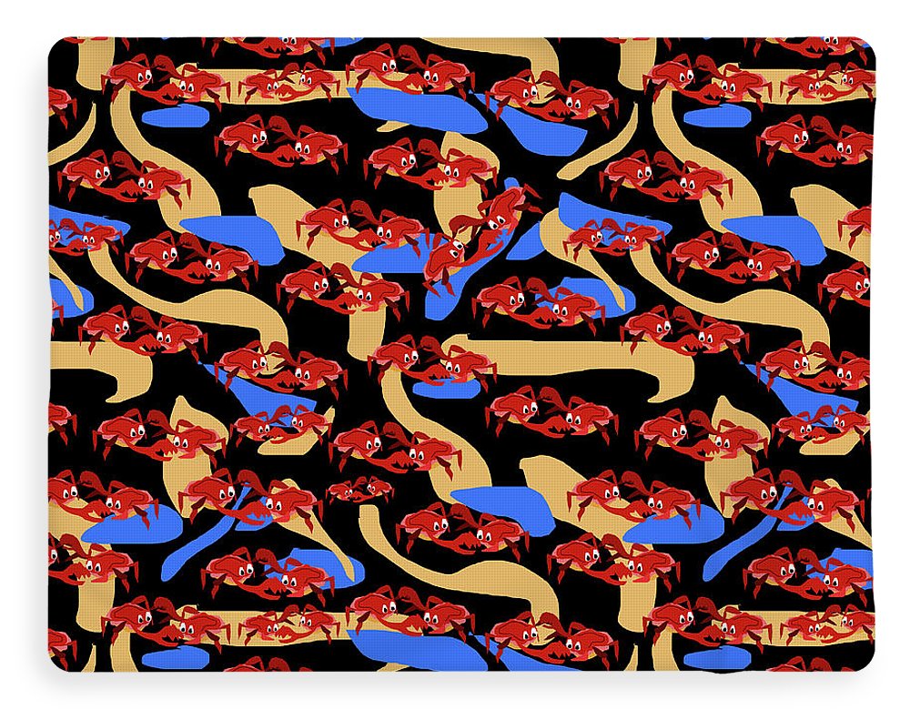 Fighting Crabbies Pattern - Blanket