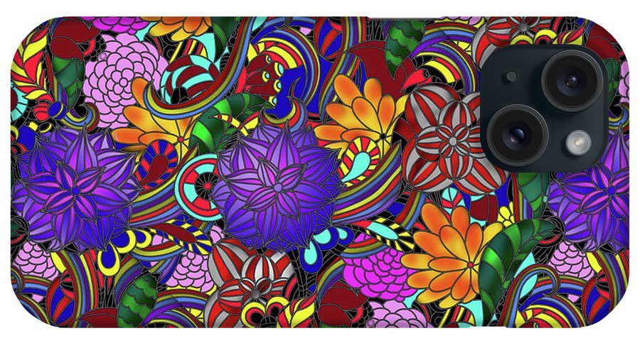 Flowers and Rainbows - Phone Case