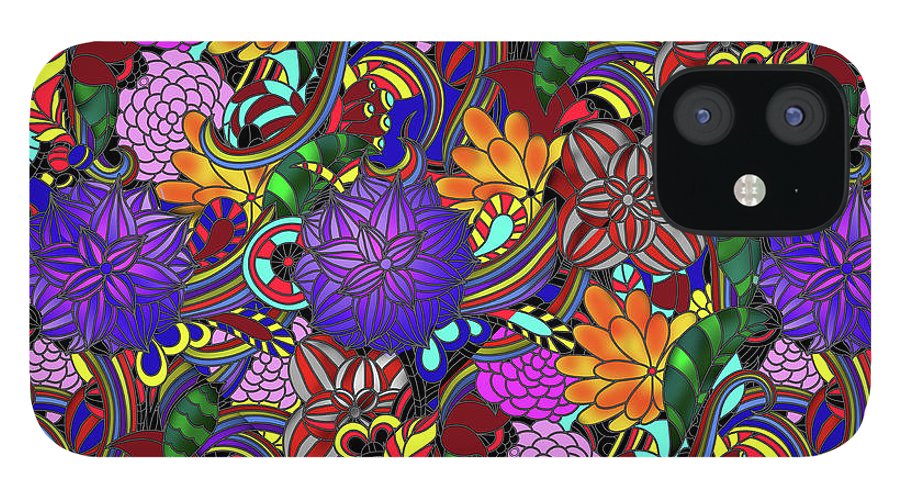 Flowers and Rainbows - Phone Case