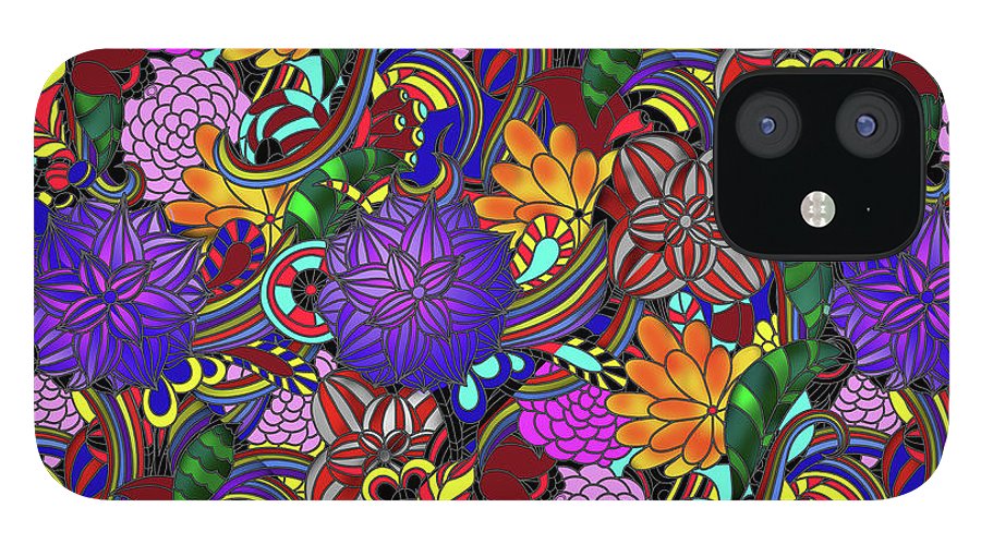Flowers and Rainbows - Phone Case