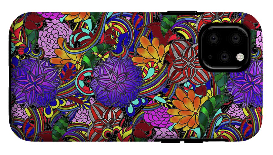 Flowers and Rainbows - Phone Case