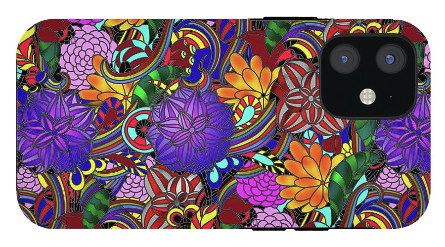 Flowers and Rainbows - Phone Case