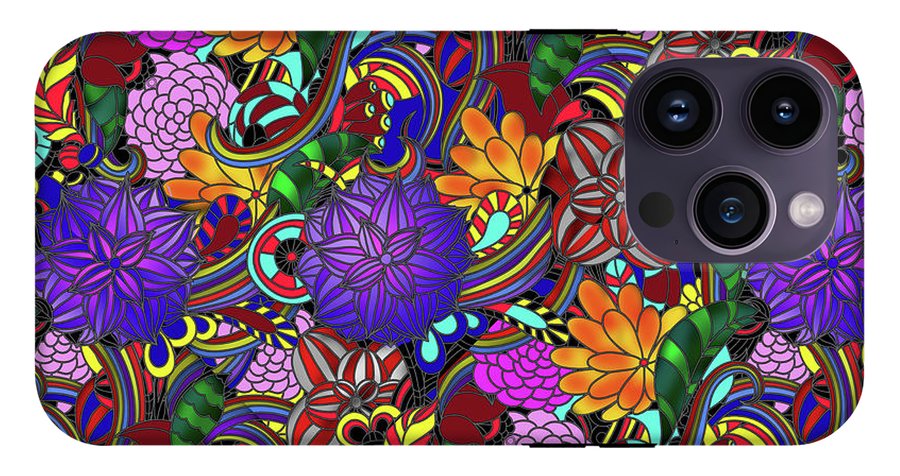 Flowers and Rainbows - Phone Case