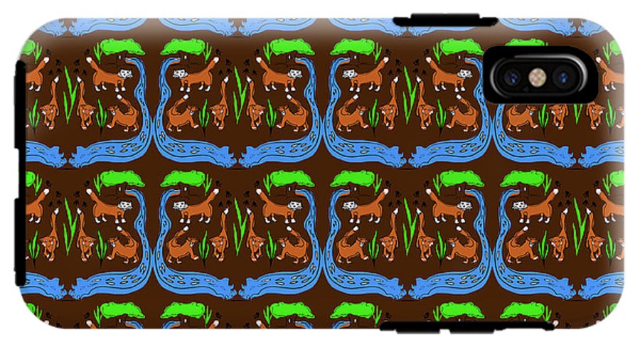 Foxes Pattern - Phone Case