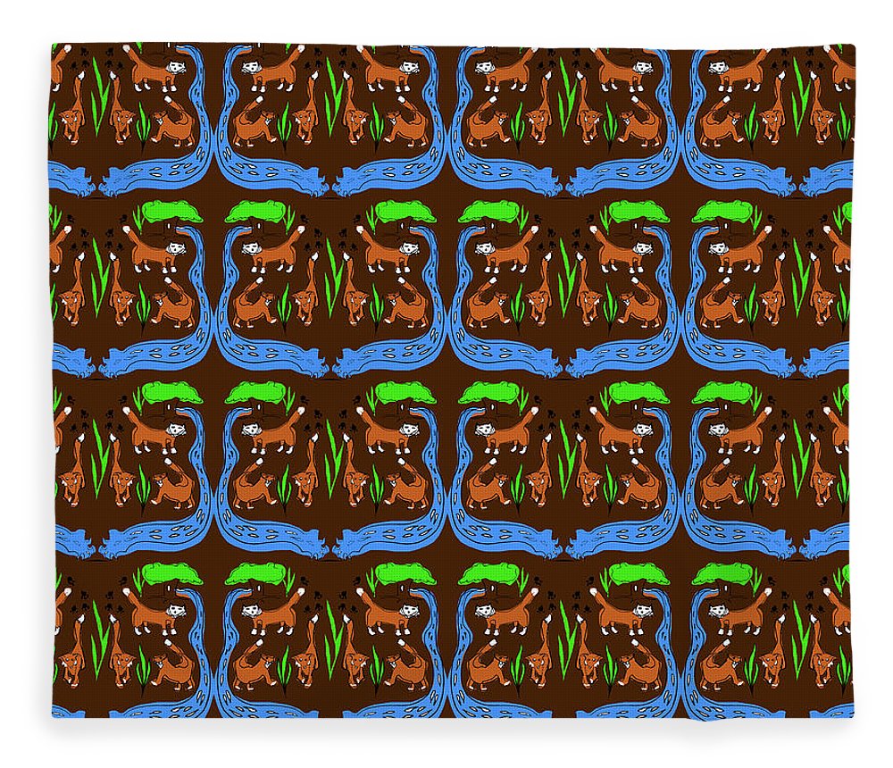 Foxes Pattern - Blanket
