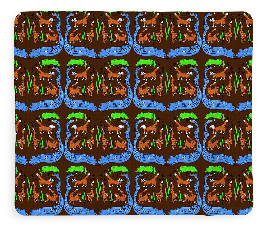 Foxes Pattern - Blanket