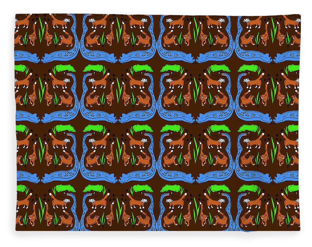 Foxes Pattern - Blanket