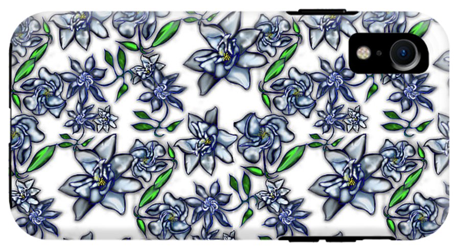 Gardenias on White - Phone Case
