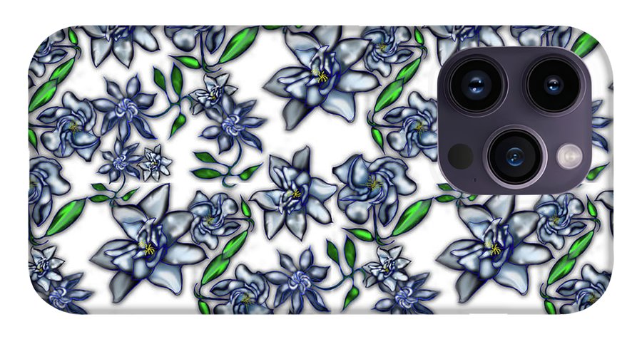 Gardenias on White - Phone Case