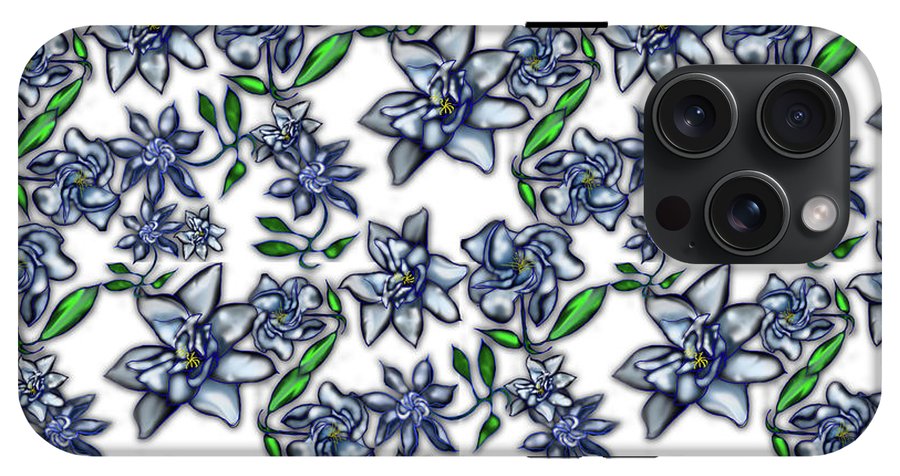 Gardenias on White - Phone Case