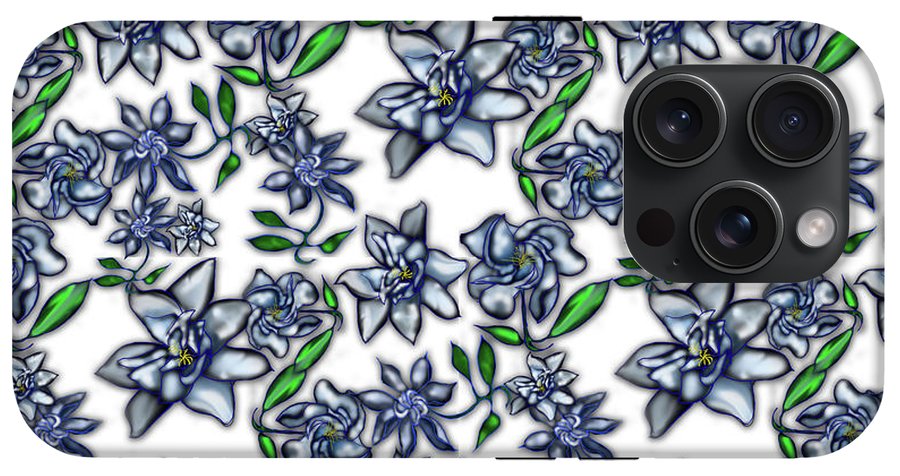Gardenias on White - Phone Case