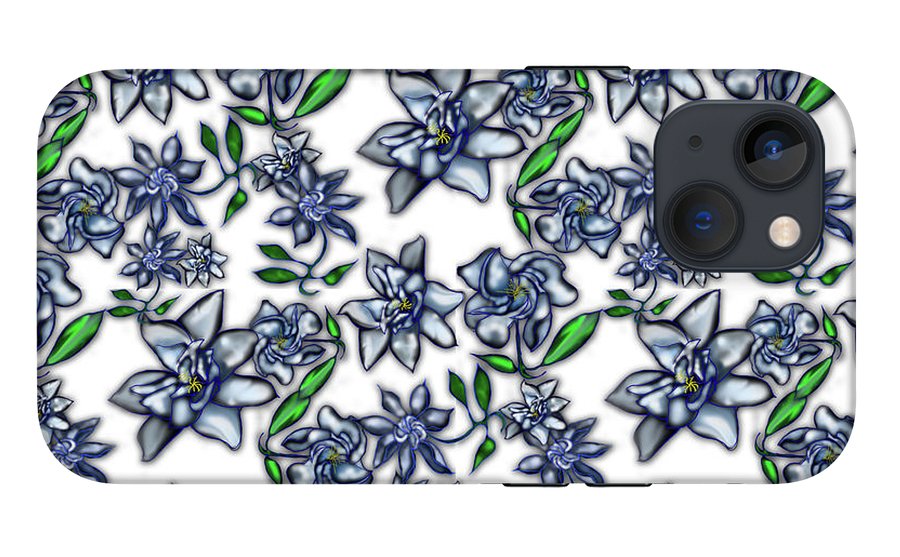 Gardenias on White - Phone Case