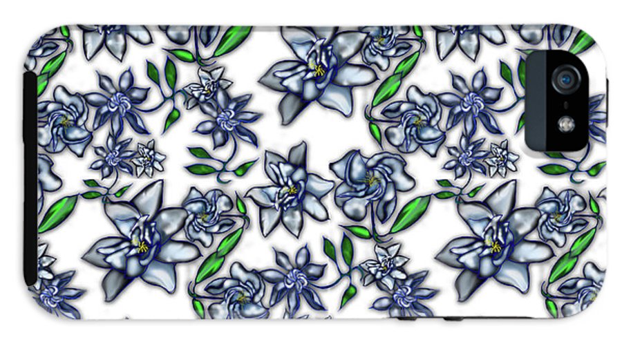 Gardenias on White - Phone Case