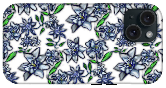 Gardenias on White - Phone Case