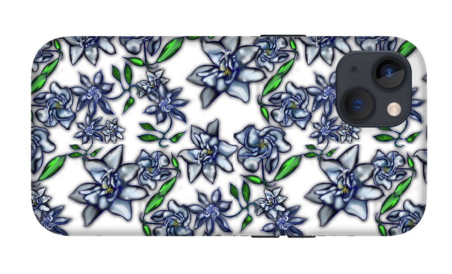 Gardenias on White - Phone Case