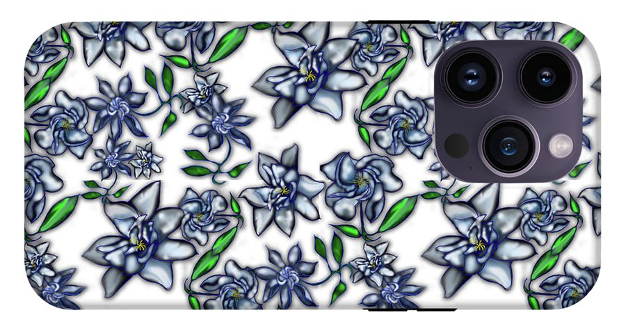 Gardenias on White - Phone Case