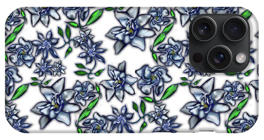 Gardenias on White - Phone Case