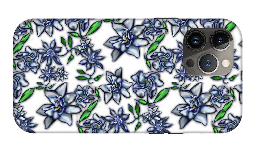 Gardenias on White - Phone Case