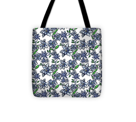 Gardenias on White - Tote Bag