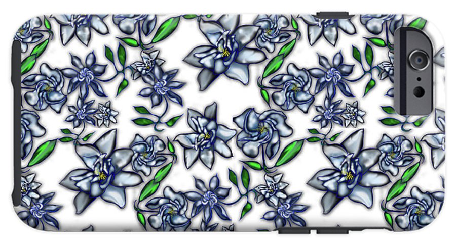 Gardenias on White - Phone Case