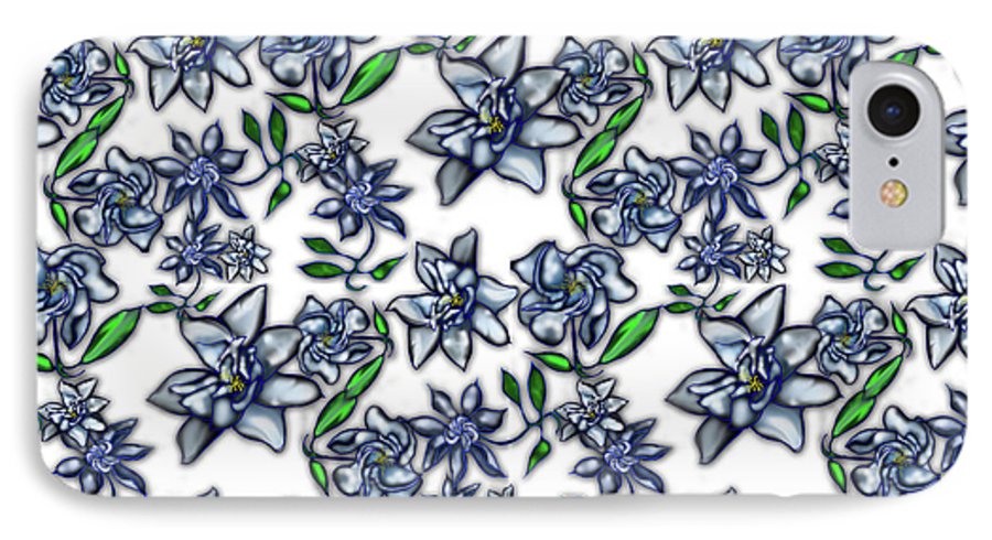 Gardenias on White - Phone Case