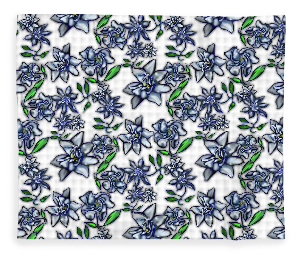 Gardenias on White - Blanket