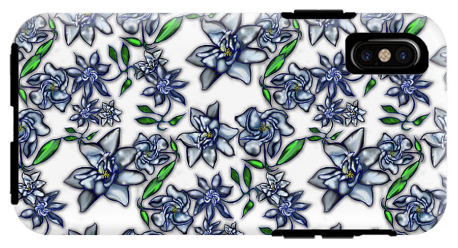 Gardenias on White - Phone Case