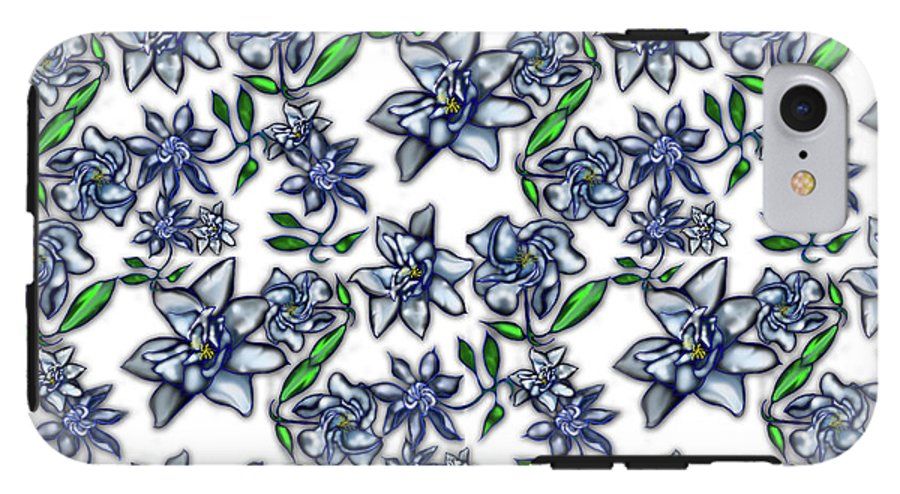 Gardenias on White - Phone Case