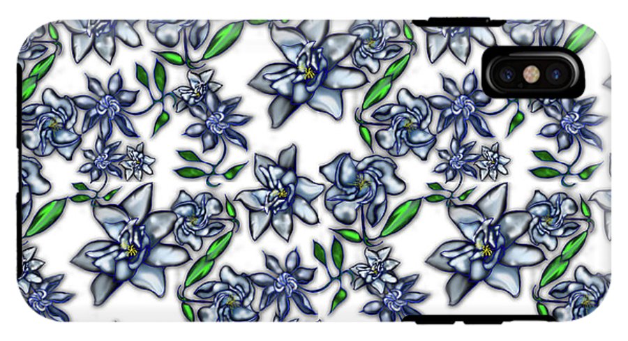 Gardenias on White - Phone Case