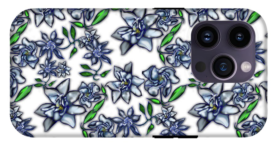 Gardenias on White - Phone Case