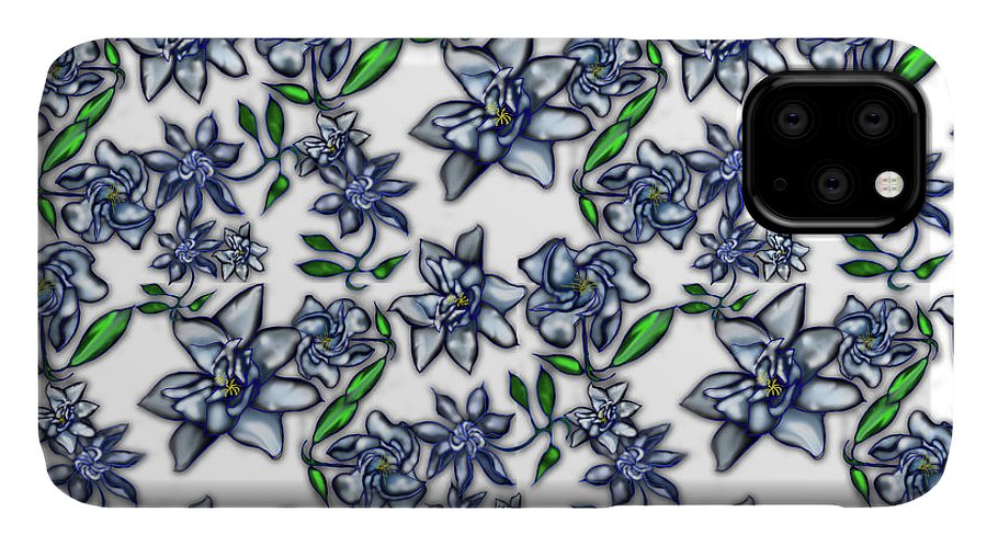 Gardenias on White - Phone Case