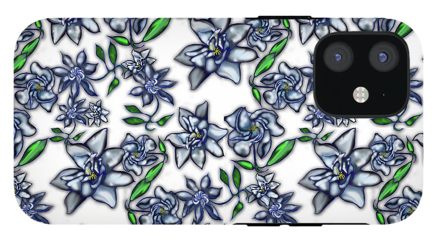 Gardenias on White - Phone Case