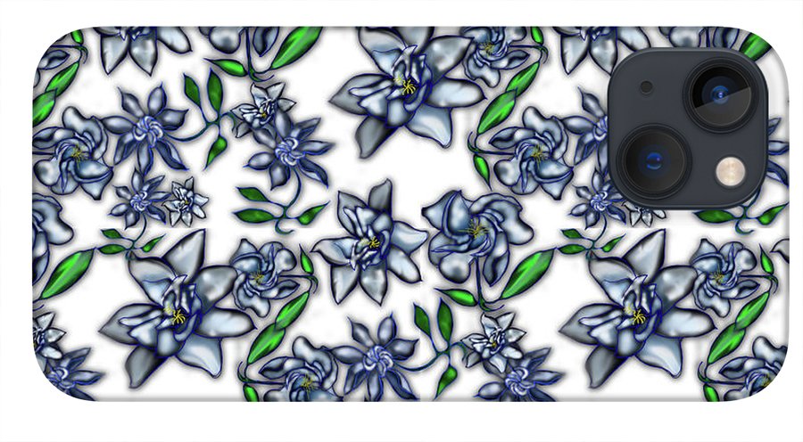 Gardenias on White - Phone Case