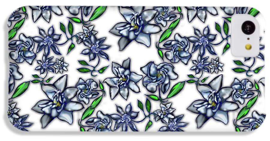 Gardenias on White - Phone Case
